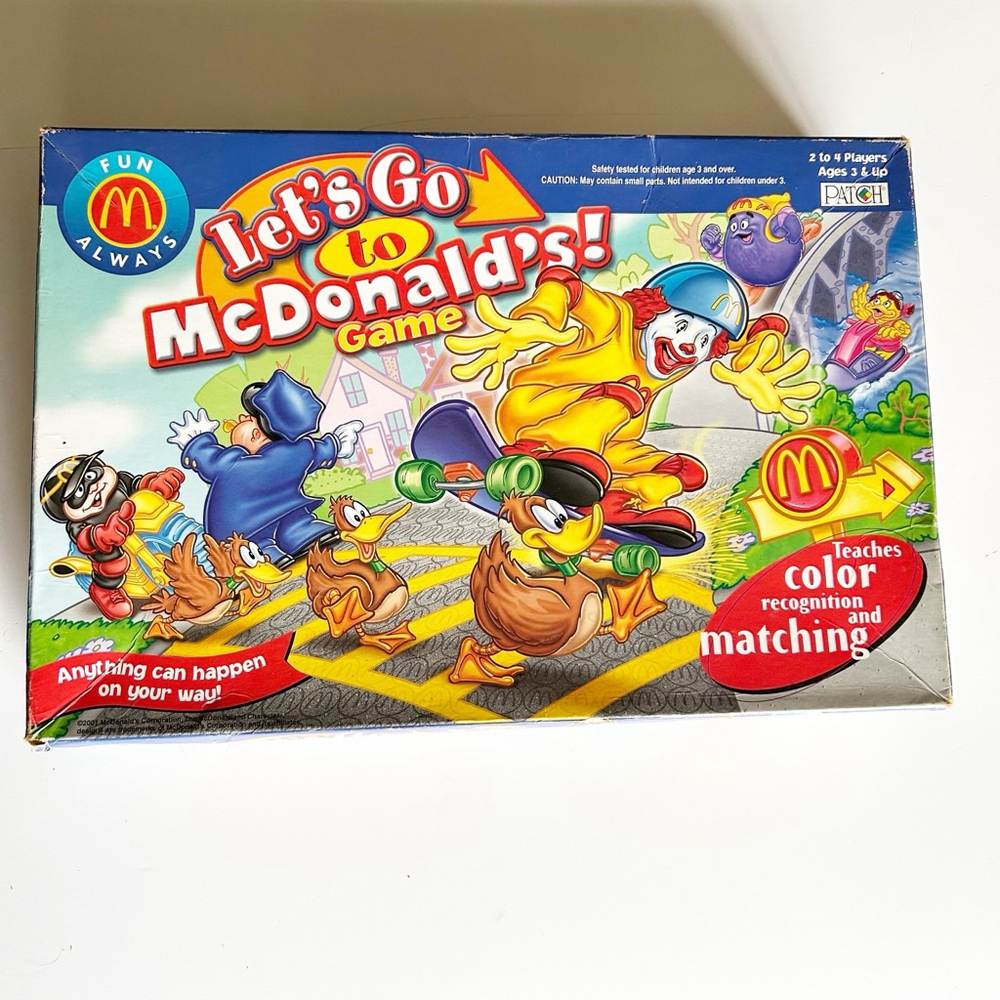 Vintage Let’s Go To McDonald’s! game 2001 Teaches Color Recognition and Matching